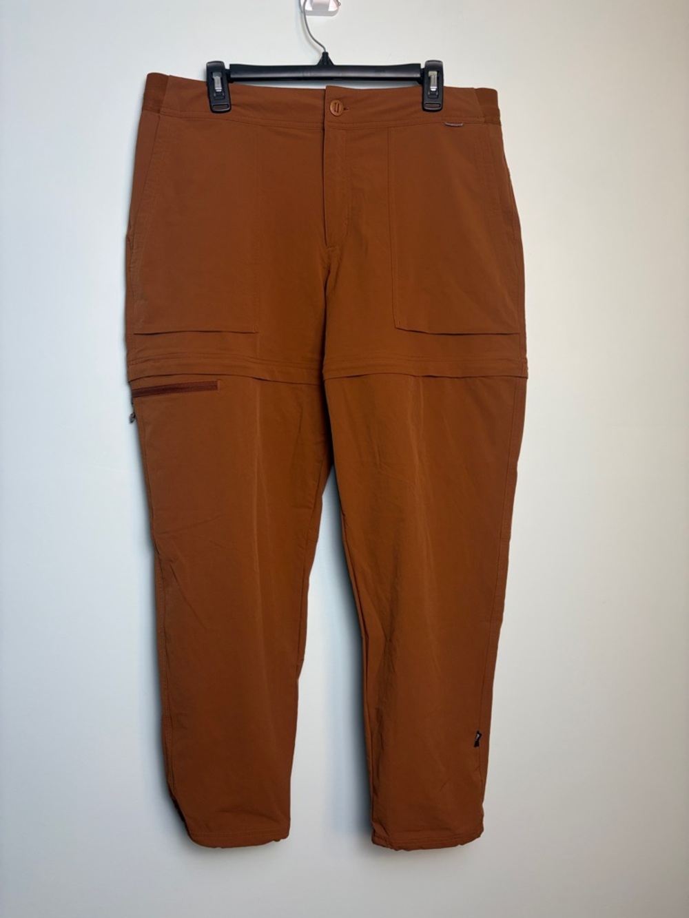 REI Co-Op Mens Rust Brown Convertible Cargo Pants Size XL Outdoor Hiking Stretch